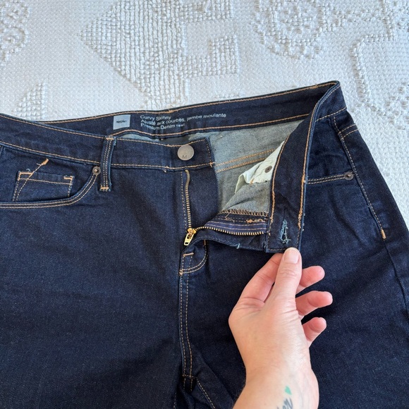 Mossimo women’s size 6 short curvy skinny dark wash cotton spandex denim jeans - Picture 5 of 9